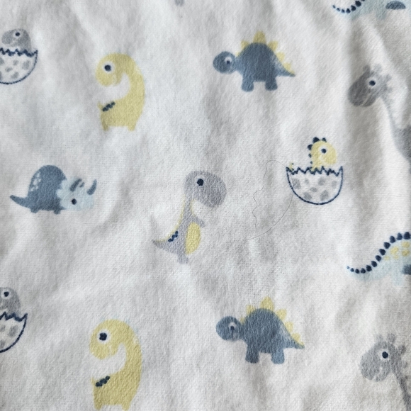 Parent's Choice Set Of Four Cotton Recieving Blankets Dinosaur Print - Picture 5 of 10